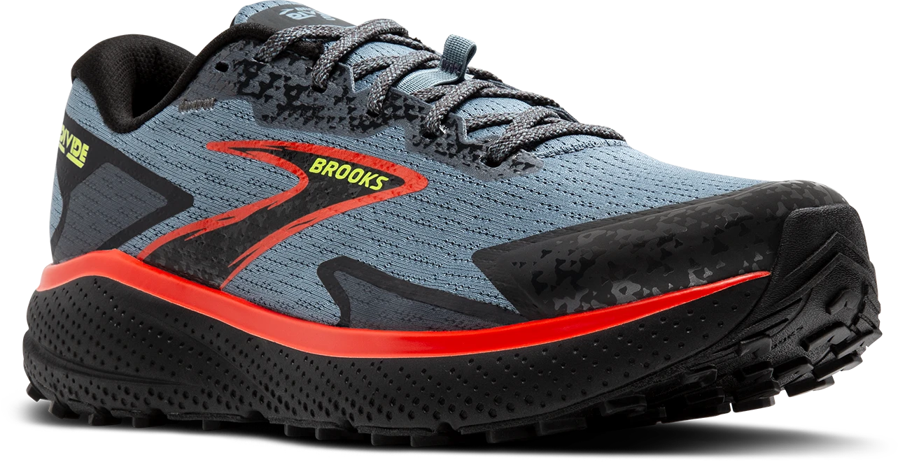 BROOKS Men's Divide 5 (004 - Citadel/Ebony/Lime) 3 BROOKS Men's Divide 5 (004 - Citadel/Ebony/Lime) - Image 3