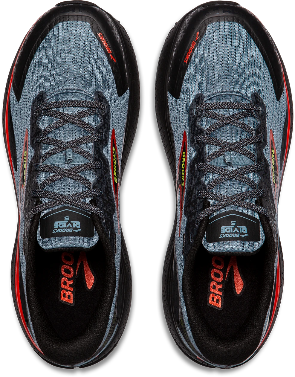 BROOKS Men's Divide 5 (004 - Citadel/Ebony/Lime) 4 BROOKS Men's Divide 5 (004 - Citadel/Ebony/Lime) - Image 4