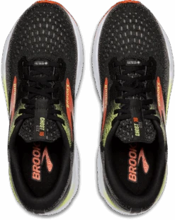 BROOKS Men's Ghost 16 GTX (049 - Black/Mandarin Red/Green) -Shoes Fashion Store 110430 049 O Ghost 16 GTX