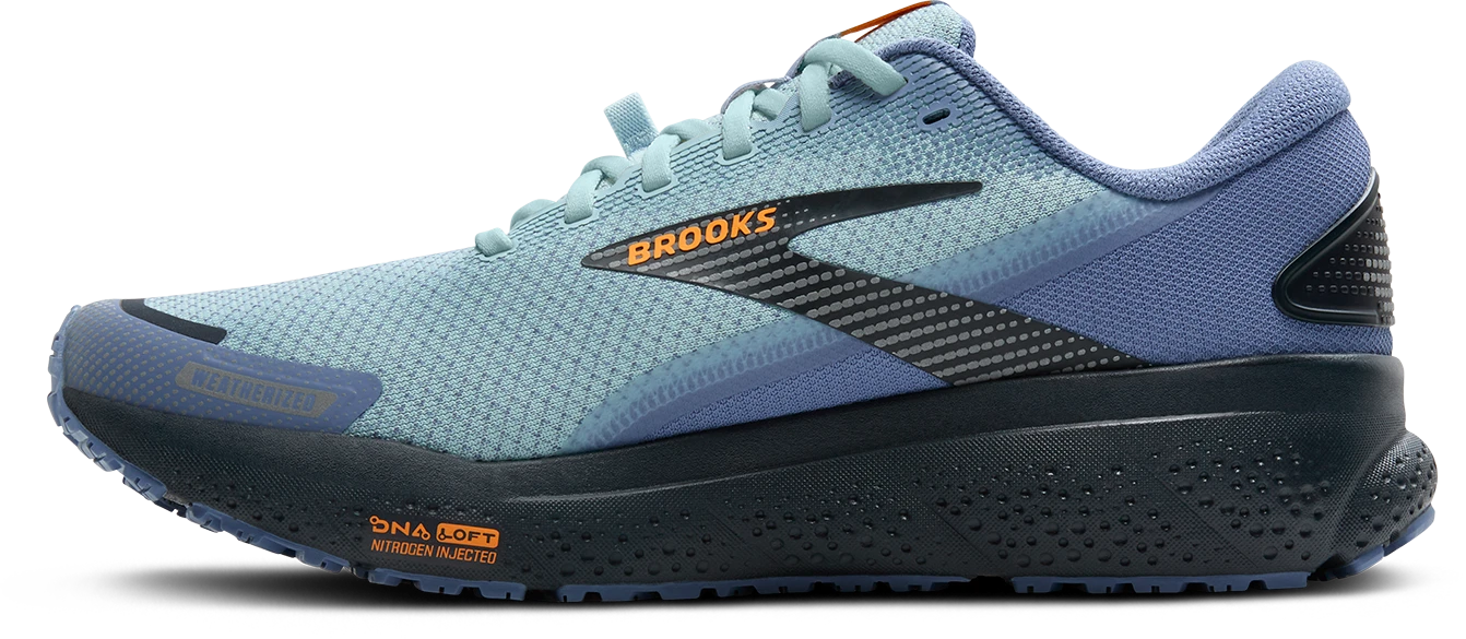 BROOKS Men's Ghost 16 Weatherized (405 - Country Blue/Winter Sky/Ebony) 2 BROOKS Men's Ghost 16 Weatherized (405 - Country Blue/Winter Sky/Ebony) - Image 2