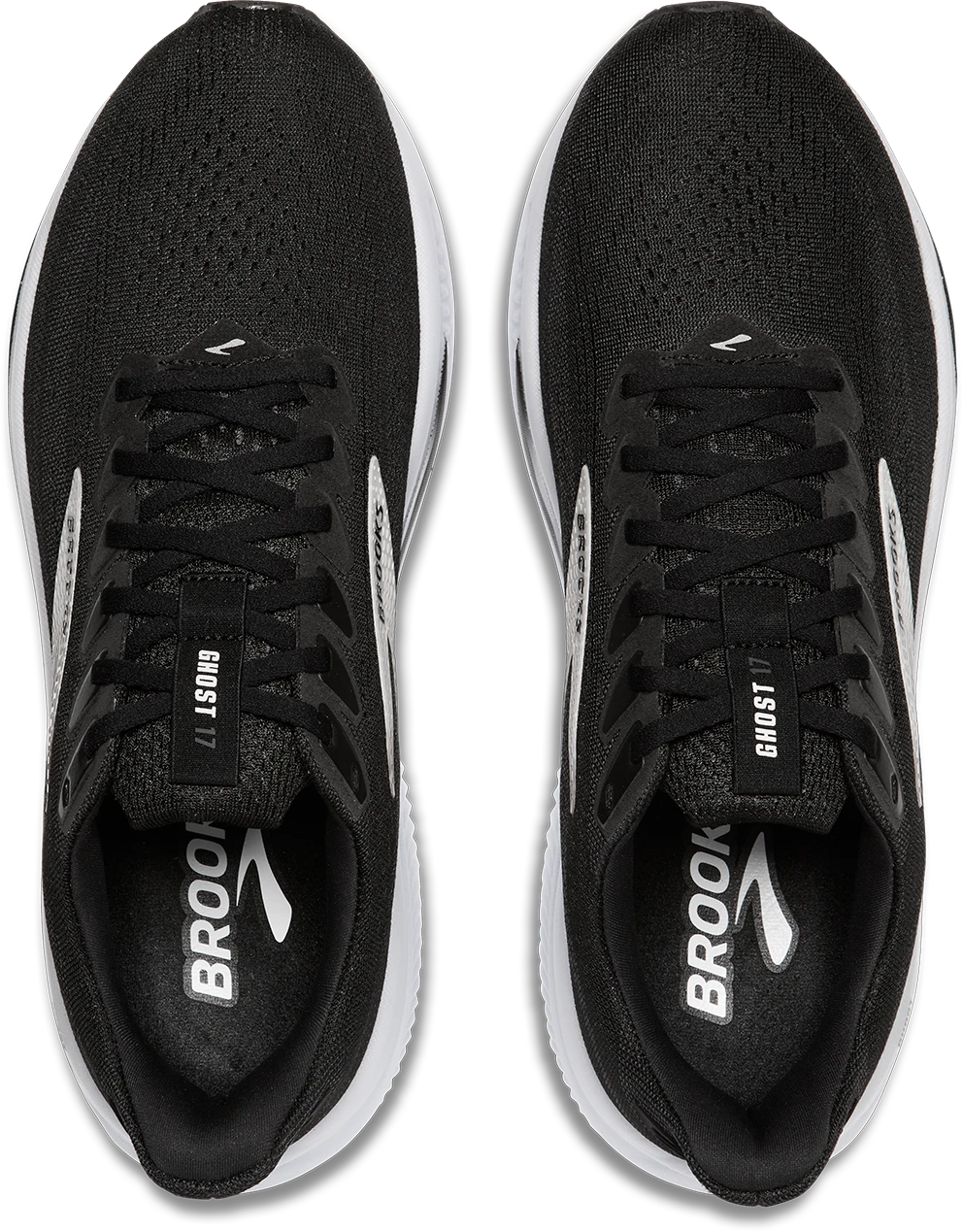 BROOKS Men's Ghost 17 WIDE (090 - Black/Grey/White) 4 BROOKS Men's Ghost 17 WIDE (090 - Black/Grey/White) - Image 4