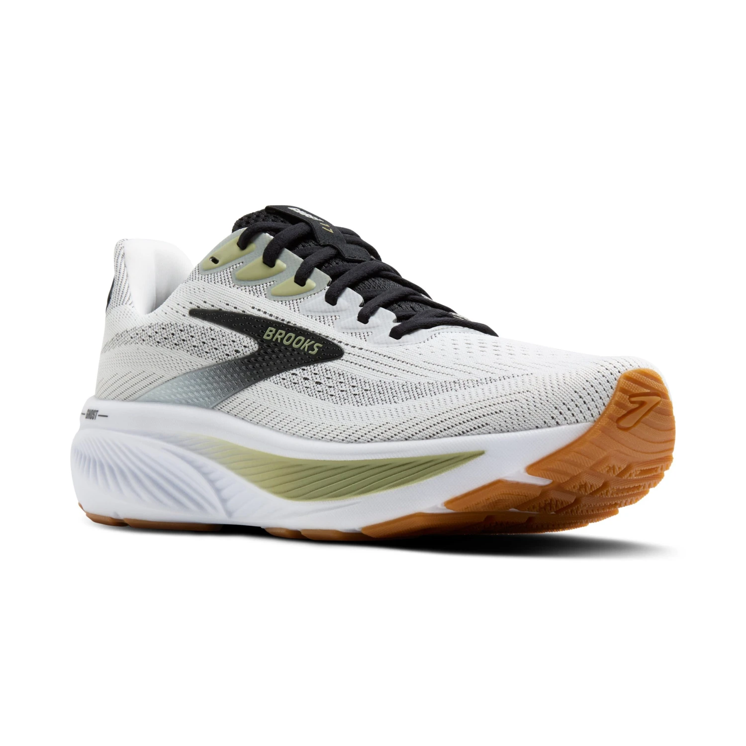 BROOKS Men's Ghost 17 (191 - White/Black/Tea) 3 BROOKS Men's Ghost 17 (191 - White/Black/Tea) - Image 3