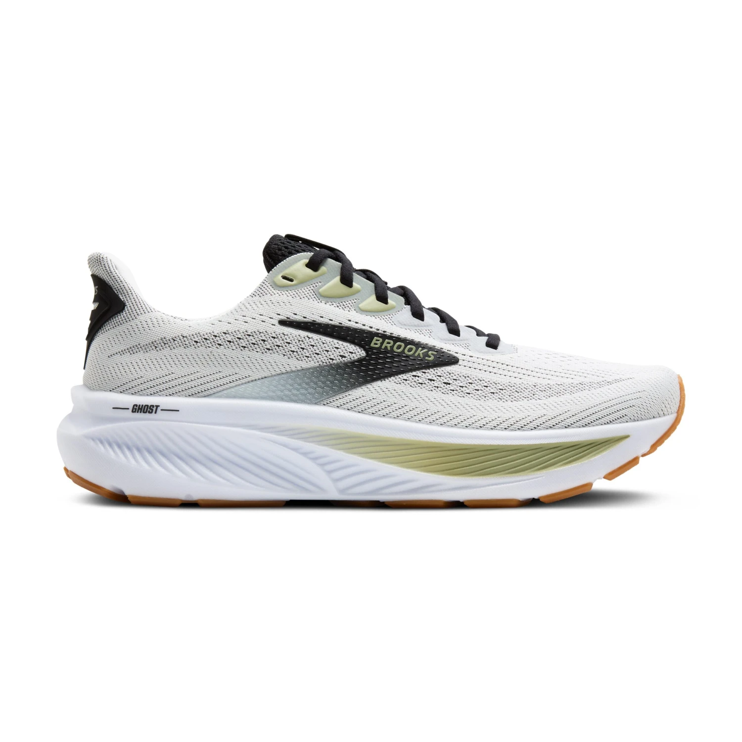 BROOKS Men's Ghost 17 (191 - White/Black/Tea) 1 BROOKS Men's Ghost 17 (191 - White/Black/Tea)