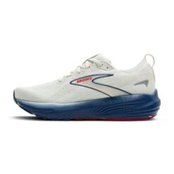 BROOKS Men's Glycerin 22 (404 - Gray/Navy Peony/Fiery Red) -Shoes Fashion Store 110445 404 M Glycerin 22