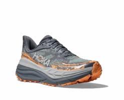 Hoka Women's Stinson 7 (GSP - Grey Skies/Pale Tangerine) -Shoes Fashion Store 1141531 GSP 6