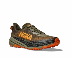 Hoka Men's Speedgoat 6 (AQL - Antique Olive/Squash) 9 Hoka Men's Speedgoat 6 (AQL - Antique Olive/Squash) -Shoes Fashion Store 1147791 AQL 6