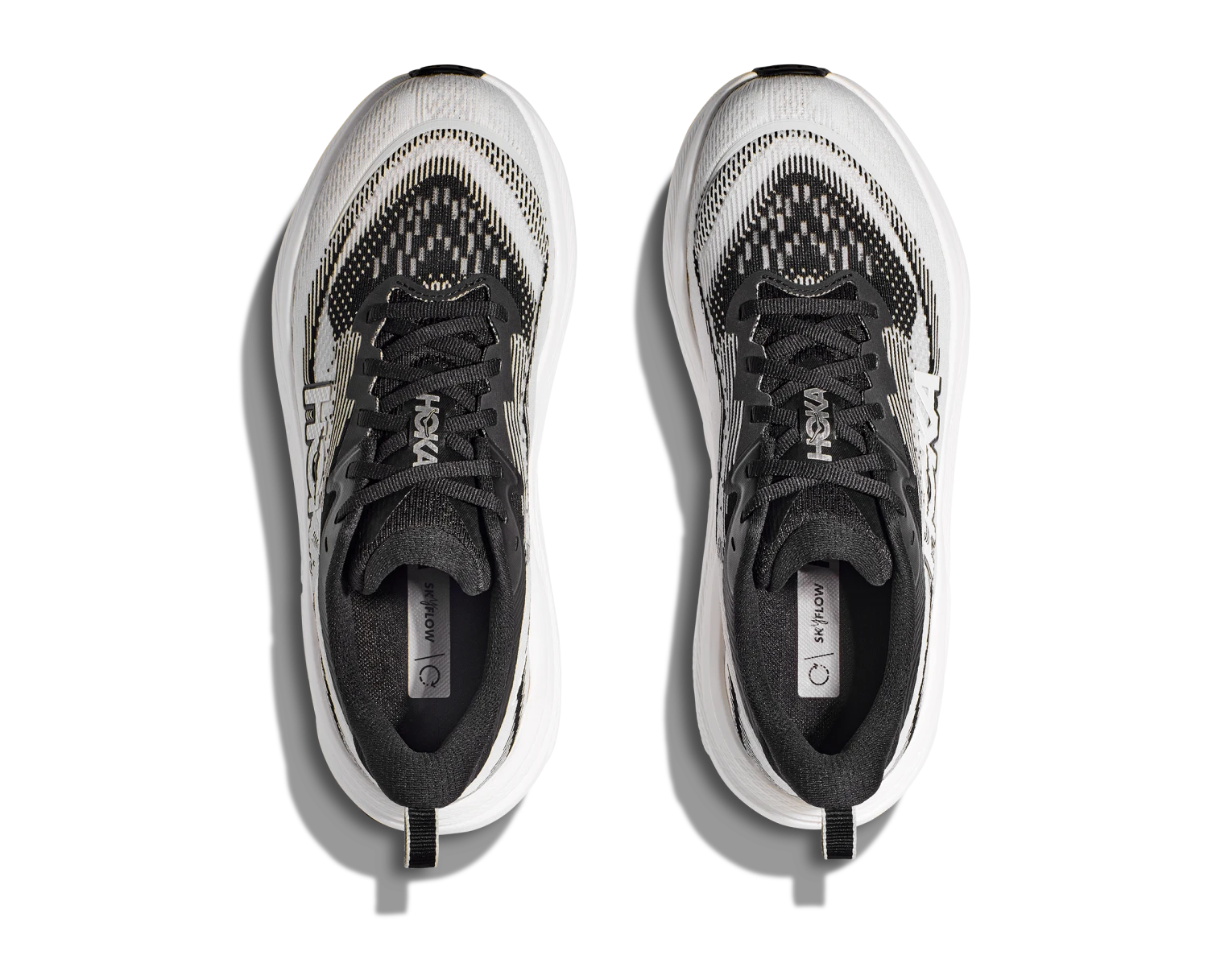 Hoka Women's Skyflow WIDE (BWHT - Black/White) 6 Hoka Women's Skyflow WIDE (BWHT - Black/White) - Image 6
