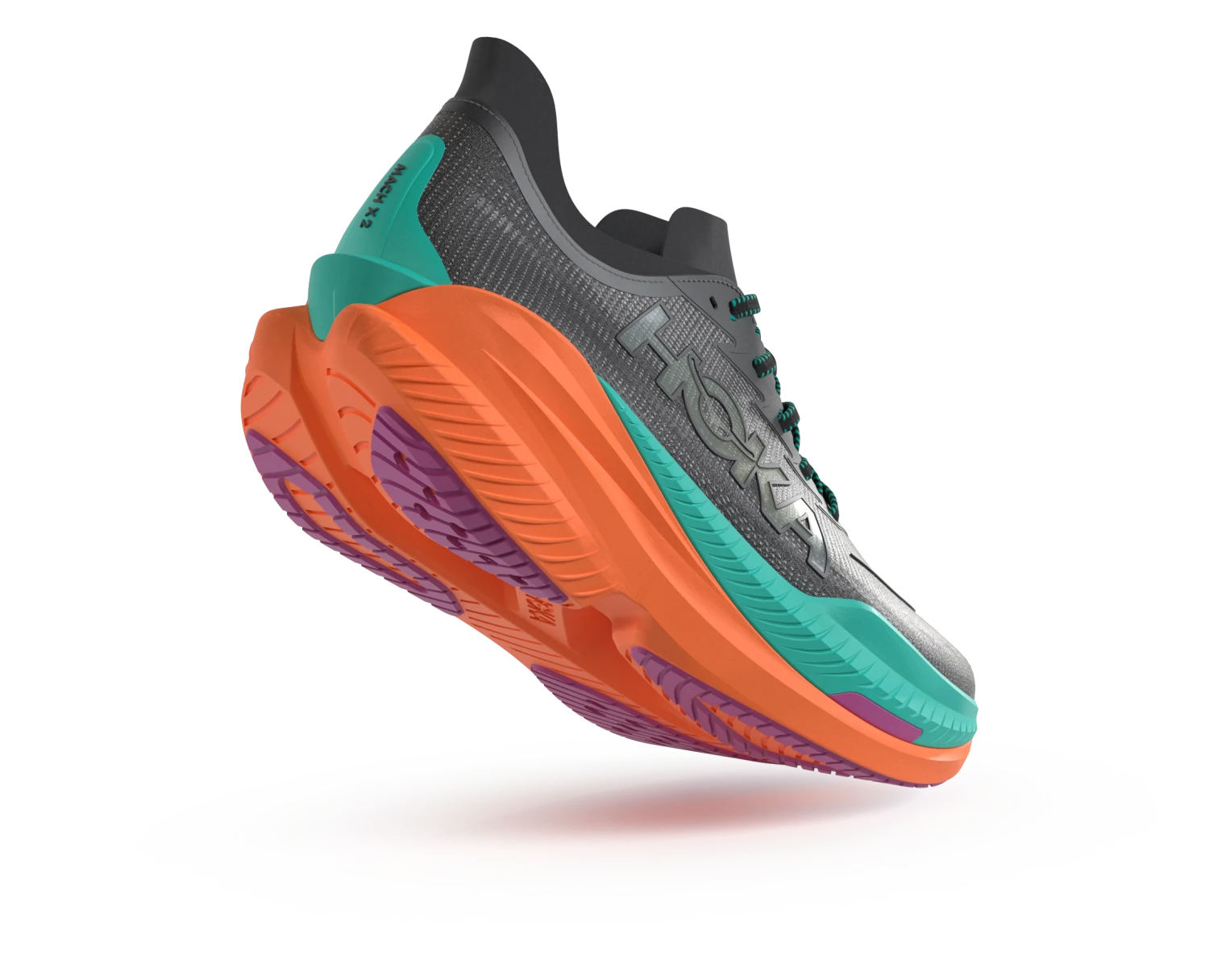 Hoka Women’s Mach X 2 (BCQ - Black/Electric Aqua) 5 Hoka Women’s Mach X 2 (BCQ - Black/Electric Aqua) - Image 5