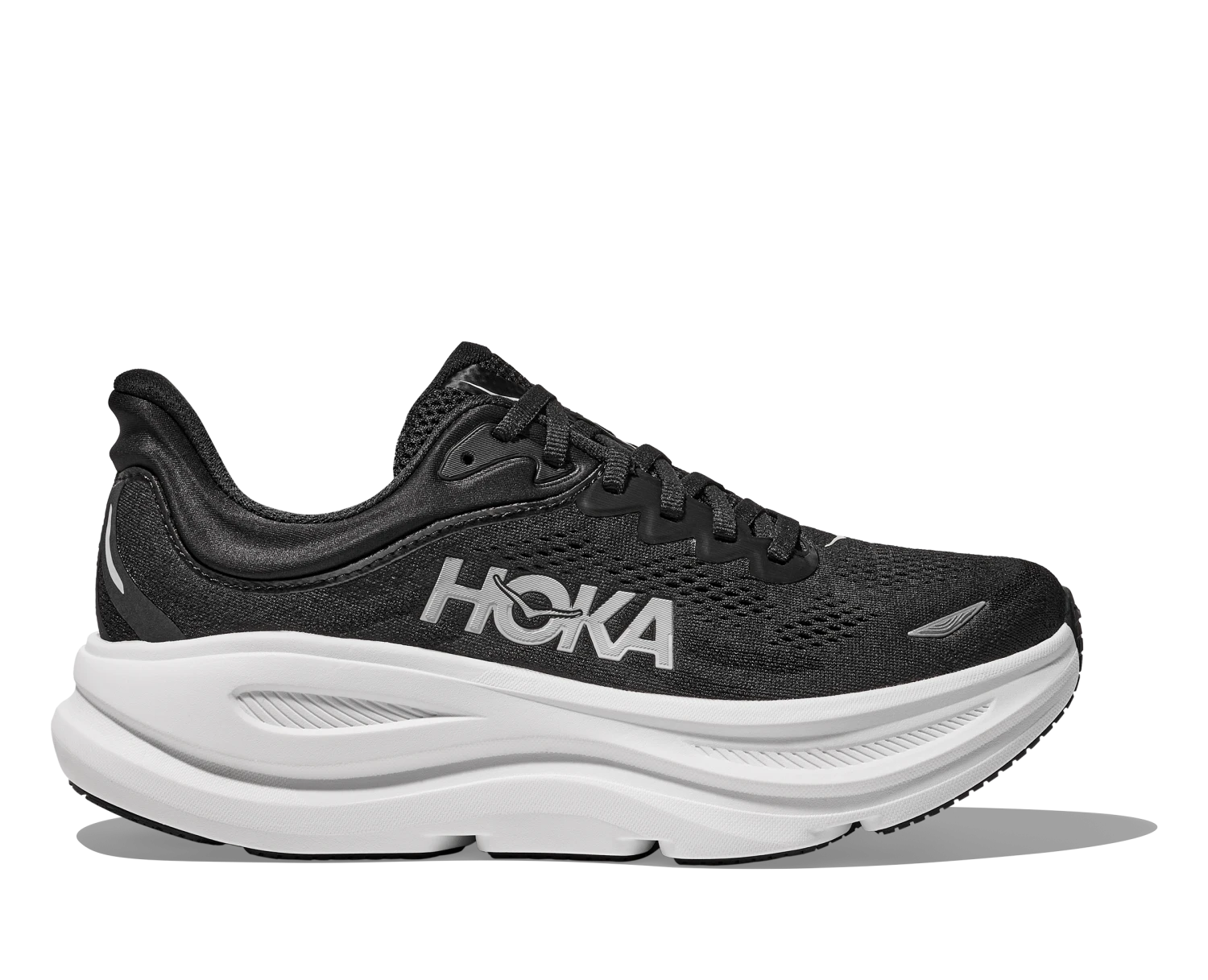 Hoka Men's Bondi 9 WIDE (BWHT - Black/White) 1 Hoka Men's Bondi 9 WIDE (BWHT - Black/White)