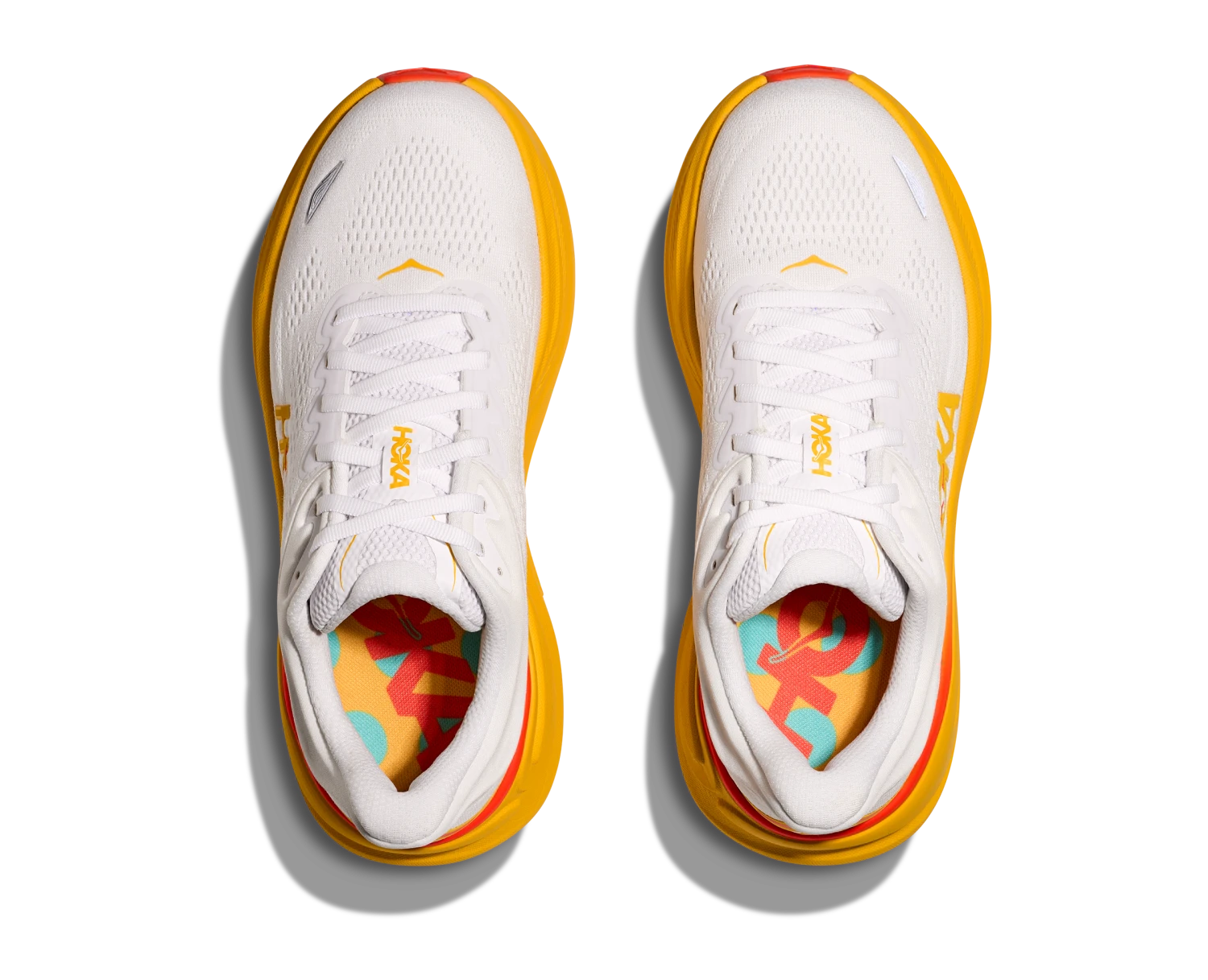 Hoka Men's Bondi 9 (FNF - Frost/Sunflower) 5 Hoka Men's Bondi 9 (FNF - Frost/Sunflower) - Image 5