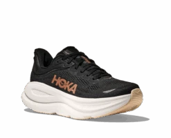 Hoka Women's Bondi 9 (BRGL - Black/Rose Gold) -Shoes Fashion Store 1162012 BRGL 6