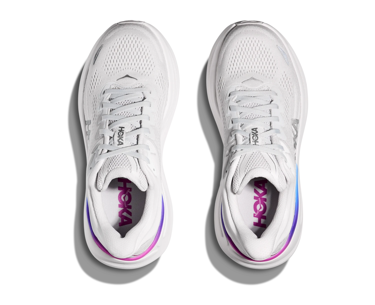 Hoka Women's Bondi 9 WIDE (CYWH - Cosmic Grey/White) 5 Hoka Women's Bondi 9 WIDE (CYWH - Cosmic Grey/White) - Image 5