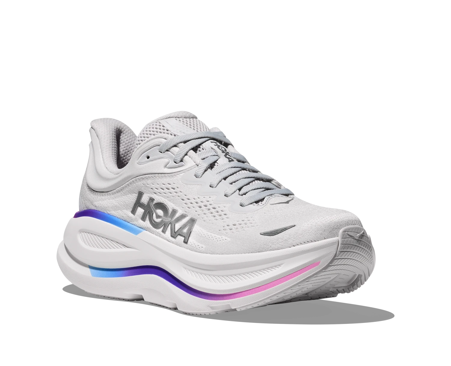 Hoka Women's Bondi 9 WIDE (CYWH - Cosmic Grey/White) 3 Hoka Women's Bondi 9 WIDE (CYWH - Cosmic Grey/White) - Image 3