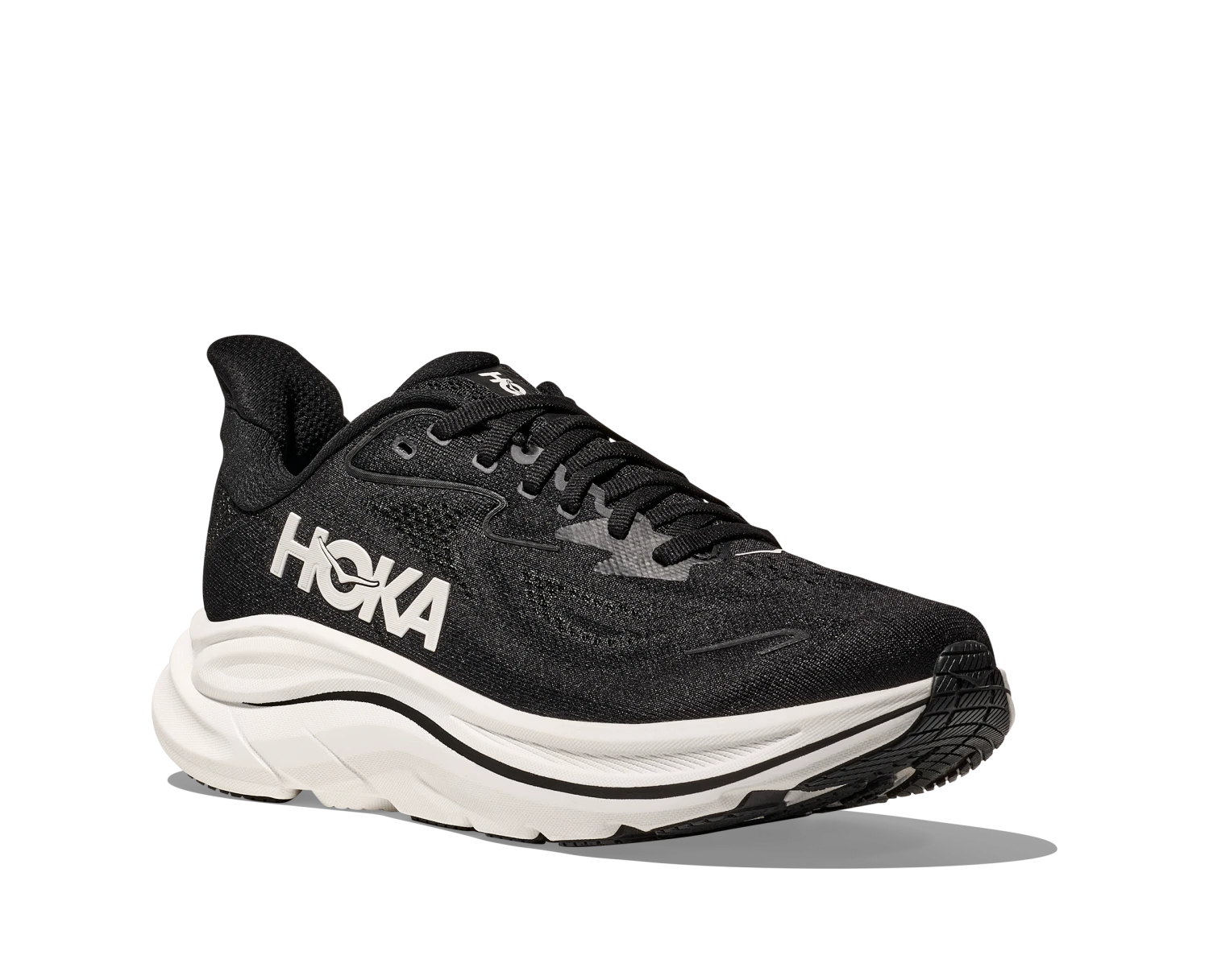 Hoka Women's Clifton 10 WIDE (BWHT - Black/White) 3 Hoka Women's Clifton 10 WIDE (BWHT - Black/White) - Image 3