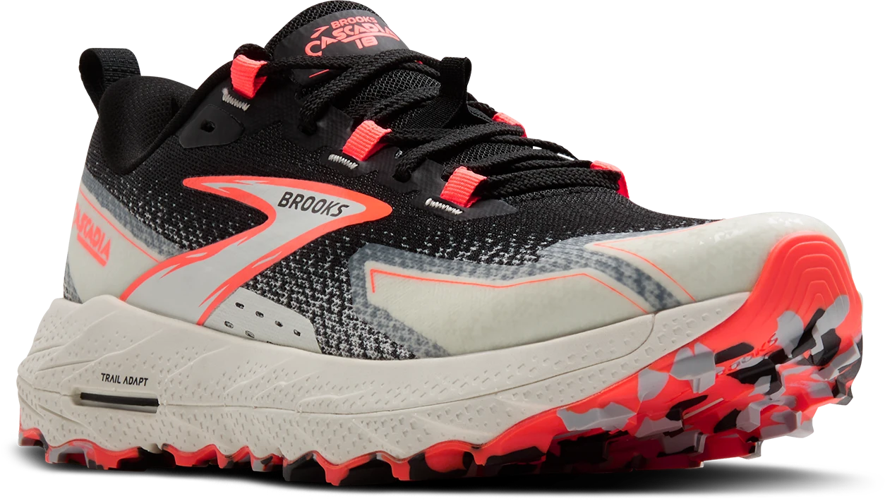 BROOKS Women's Cascadia 18 (011 - Black/Blue Wash/Flame) 3 BROOKS Women's Cascadia 18 (011 - Black/Blue Wash/Flame) - Image 3