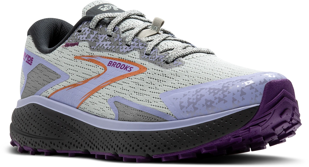BROOKS Women's Divide 5 (080 - Mercury/Ebony/Sweet Lavender) 3 BROOKS Women's Divide 5 (080 - Mercury/Ebony/Sweet Lavender) - Image 3