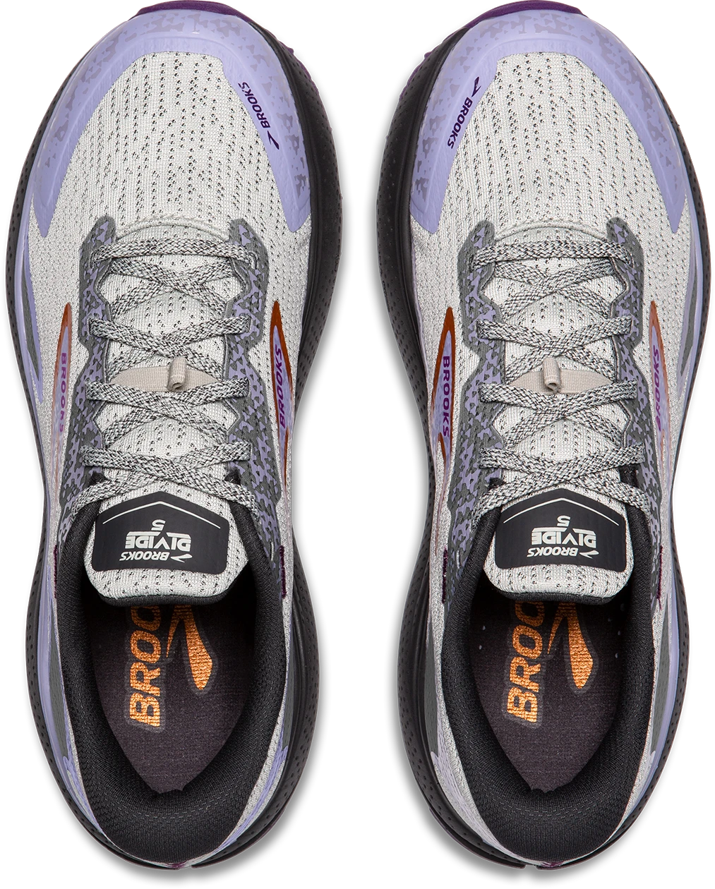 BROOKS Women's Divide 5 (080 - Mercury/Ebony/Sweet Lavender) 4 BROOKS Women's Divide 5 (080 - Mercury/Ebony/Sweet Lavender) - Image 4
