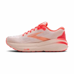 BROOKS Women's Ghost Max 2 "Hyper Glow" (173 - White/Peach/Coral) -Shoes Fashion Store 120420 173 M Ghost Max 2