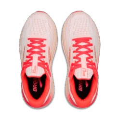 BROOKS Women's Ghost Max 2 "Hyper Glow" (173 - White/Peach/Coral) -Shoes Fashion Store 120420 173 O Ghost Max 2