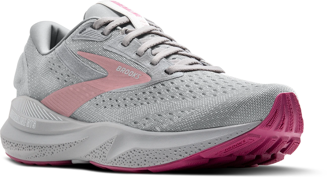 BROOKS Women's Adrenaline GTS 24 (019 - Alloy/White/Zephyr) 3 BROOKS Women's Adrenaline GTS 24 (019 - Alloy/White/Zephyr) - Image 3