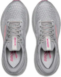 BROOKS Women's Adrenaline GTS 24 WIDE (019 - Alloy/White/Zephyr) -Shoes Fashion Store 120426 019 O Adrenaline GTS 24