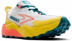 BROOKS Women's Caldera 8 (142 - Bit Of Blue/Quince/Flame) -Shoes Fashion Store 120429 142 A Caldera 8