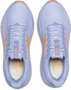BROOKS Women's Ghost 17 (443 - Blue Heron/White/Orange) -Shoes Fashion Store 120431 443 O Ghost 17