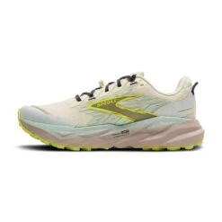 BROOKS Women's Cascadia 19 (117 - Coconut/Misty Blue/Ebony) -Shoes Fashion Store 120446 117 M Cascadia 19