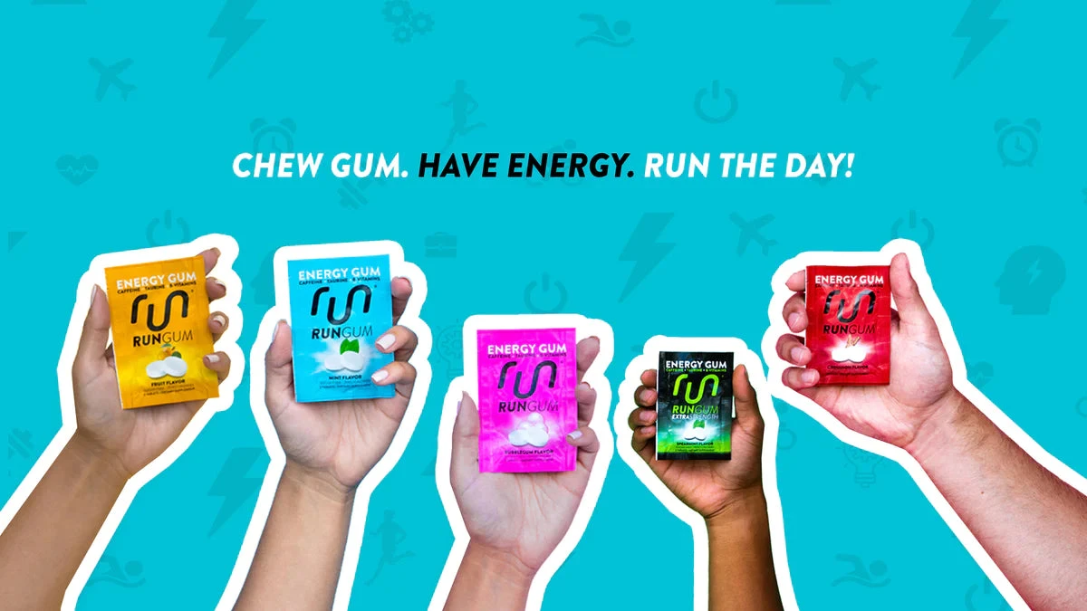 Run Gum Energy Gum Original (Single Pack - Two Pieces) 1 Run Gum Energy Gum Original (Single Pack - Two Pieces)