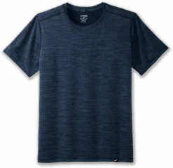 BROOKS Men’s Luxe Short Sleeve (412 - Heather Blue Slate)