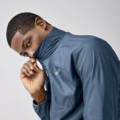 BROOKS Men's Fusion Hybrid Jacket 2.0 (455 - Blue Slate) -Shoes Fashion Store 211512 455 mv2 fusion hybrid jacket 2 mens running jacket