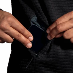 BROOKS Men's Activate Midweight Hoodie (001 - Black) -Shoes Fashion Store 211515 001 D2 Activate Midweight Hoodie