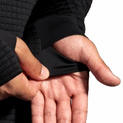 BROOKS Men's Activate Midweight Hoodie (001 - Black) -Shoes Fashion Store 211515 001 D3 Activate Midweight Hoodie