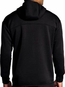 BROOKS Men's Activate Midweight Hoodie (001 - Black) -Shoes Fashion Store 211515 001 MB Activate Midweight Hoodie