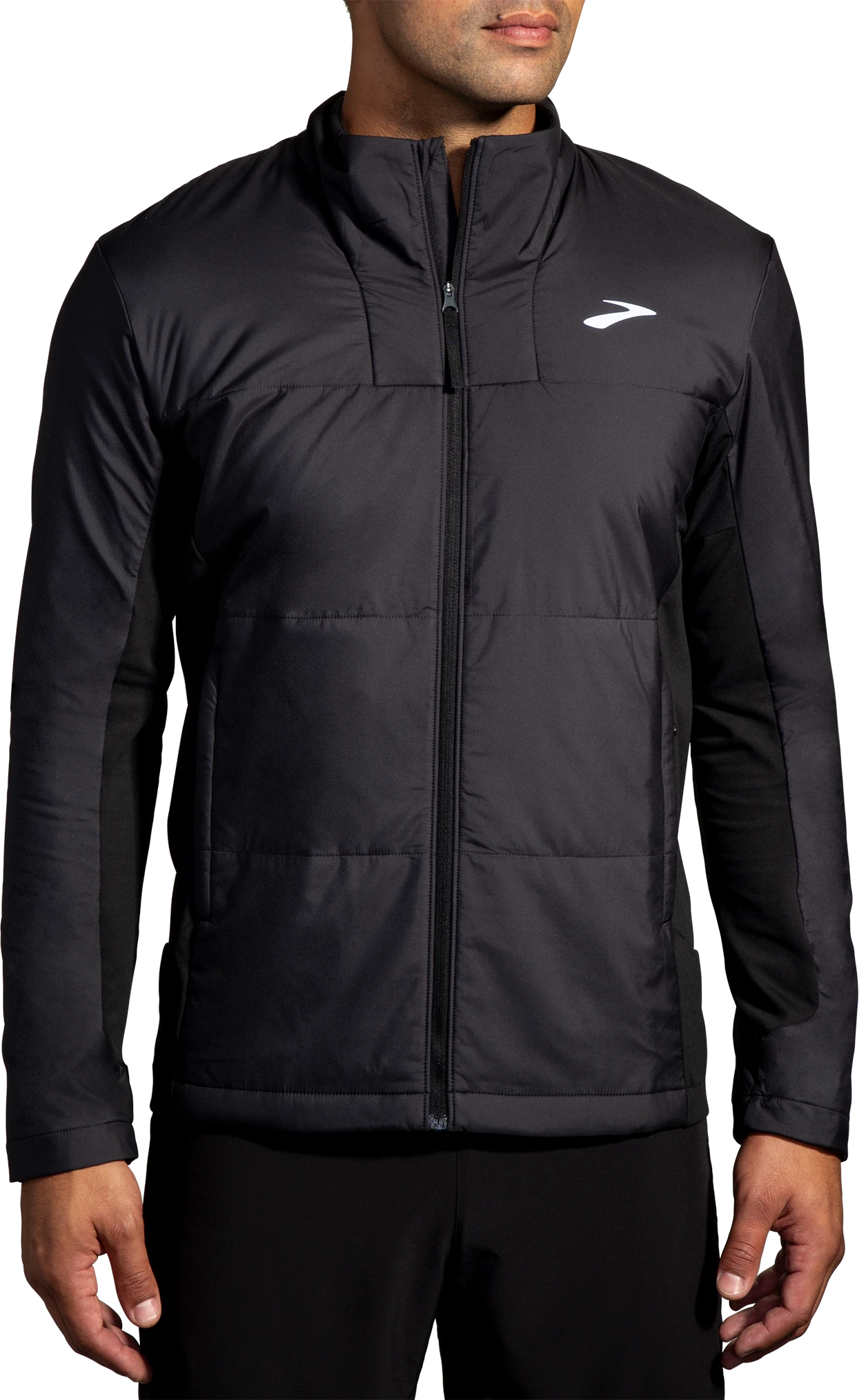 BROOKS Men's Shield Hybrid Jacket 3.0 (001 - Black) 2 BROOKS Men's Shield Hybrid Jacket 3.0 (001 - Black) - Image 2