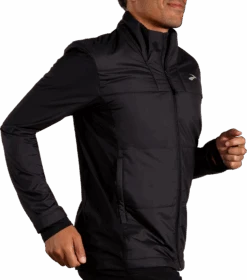 BROOKS Men's Shield Hybrid Jacket 3.0 (001 - Black) 13 BROOKS Men's Shield Hybrid Jacket 3.0 (001 - Black) -Shoes Fashion Store 211524 001 MV Shield Hybrid Jacket 3