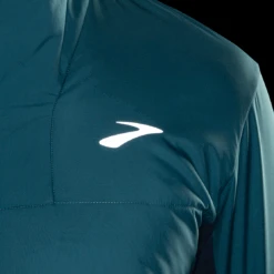 BROOKS Men's Shield Hybrid Jacket 3.0 (418 - Storm Blue/Blue Slate) -Shoes Fashion Store 211524 418 D3 Shield Hybrid Jacket 3