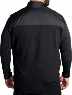 BROOKS Men's Shield Hybrid Vest 3.0 (001 - Black) -Shoes Fashion Store 211525 001 MB Shield Hybrid Vest 3