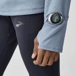 BROOKS Men's Notch Thermal Hoodie 3.0 (097 - Storm) -Shoes Fashion Store 211569 097 d2 notch thermal hoodie 3 mens running hoodie