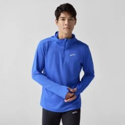BROOKS Men's Notch Thermal Hoodie 3.0 (448 - Neo Blue)
