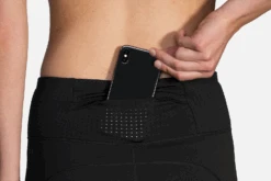 BROOKS Women's Method 1/2 Crop Tight (001 - Black) -Shoes Fashion Store 221477 001 D1 Method 12 Crop Tight