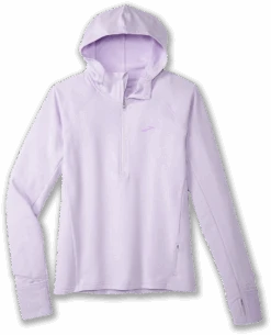 BROOKS Women's Notch Thermal Hoodie 2.0 (505 - Light Purple)