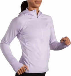 BROOKS Women's Notch Thermal Hoodie 2.0 (505 - Light Purple) -Shoes Fashion Store 221568 505 MV Notch Thermal Hoodie 2
