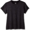 BROOKS Women’s Luxe Short Sleeve (009 - Heather Deep Black)