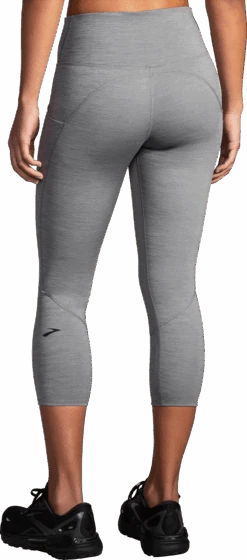 BROOKS Women’s Spark Capri (033 - Heather Charcoal) -Shoes Fashion Store 221663 033 MB Spark Capri