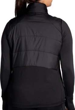 BROOKS Women's Shield Hybrid Vest 3.0 (001 - Black) -Shoes Fashion Store 221695 001 MB Shield Hybrid Vest 3