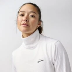 BROOKS Women's Notch Thermal Long Sleeve 3.0 (100 - White) -Shoes Fashion Store 221739 100 d1 notch thermal long sleeve 3 womens running shirt