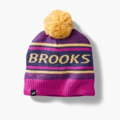 Unisex Heritage Pom Beanie (523 - Magenta/Brooks)