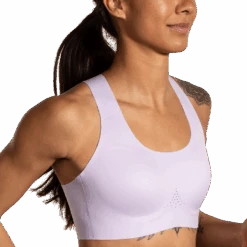 BROOKS Women's Dare Crossback Run Bra 2.0 (505 - Light Purple) -Shoes Fashion Store 350084 505 MV Dare Crossback Run Bra 2