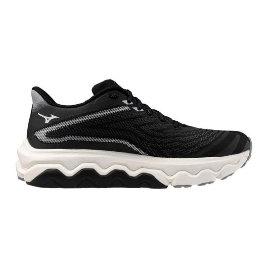 Mizuno Women's Wave Horizon 8 WIDE (9000 - Black/White) 2 Mizuno Women's Wave Horizon 8 WIDE (9000 - Black/White) - Image 2